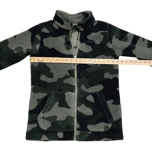 Mens X-Large Columbia Fleece Jacket Camo Full Zip Up Camoflauge Dark Green - Picture 3 of 9